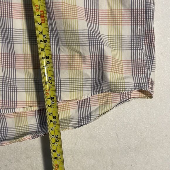 Pendleton Short Sleeve Button Shirt Men's Size L Multicolor Plaid - Picture 4 of 5